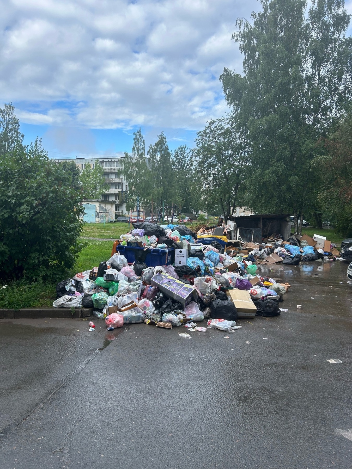 В Пскове сегодня планируют доубирать мусор от многоквартирных домов